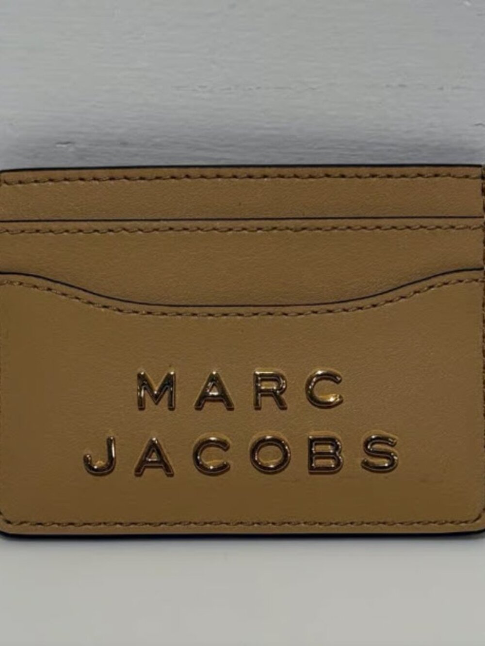 NWT Marc Jacobs Leather Card Case/Holder in Iced Coffee
